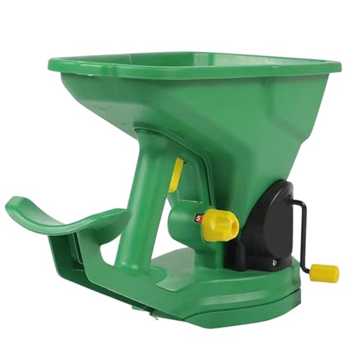 Murman Handstreuer 1,5 L Handkurbel Sämaschine Saatgut Verteiler 5 Gänge Verstellbar Universal Handstreuer Streuer Für Garten Dünger, Samen, Ganulierte, Grassamen, Dünger, Salz Und Eisschmelze von Murman