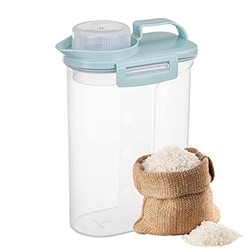 Reisbehälter Kunststoff Vorratsbehälter Mit Messbecher BPA-freie Transparente Aufbewahrungsbehälter Und Vorratsdose Für Aufbewahrung Von Hundefutter, Müsli, Reis, Mehl, Getreide, Hafer, Sojabohnen von Murman