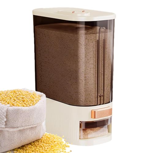 Reisspender 12L/22L Getreidebehälter Versiegelter Reisspender Mit Messbecher Und Deckel Reis Vorratsbehälter Luftdicht Reisbehälter Aufbewahrungsbox Für Reis Sojabohnen Müsli Mais Reisspender 12L/22L Getreidebehälter Versiegelter Reisspender Mit Messbecher Und Deckel Reis Vorratsbehälter Luftdicht Reisbehälter Aufbewahrungsbox Für Reis Sojabohnen Müsli Mais von Murman