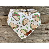 Bandana Hund, Tacos, Traditionelle Krawatte, Personalisiertes Leder Namensschild Bandana, Haustierzubehör, Hundebandana, Geschenke Für von MurphyandMax