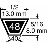 MURRAY 37x37 RIDER 8-8.5 HP Rasentraktor Mähwerk Riemen 680049 von Murray