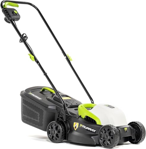Murray Rasenmäher Elektro 2-in-1 LE320E - Kleiner Rasenmäher Elektrisch 1200W/32cm mit Grasfangbox 27L für Kleine Rasenflächen - Elektro Rasenmäher mit Ergonomischer Softgriff und Überlastschutz von Murray