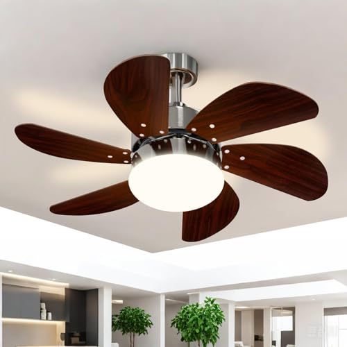 Mursche Deckenventilator mit Beleuchtung und Fernbedienung - Deckenlampe Ventilator Leise Wohnzimmerlampe E27 Fassung 6 Flügeln 75cm Deckenleuchte Timing Design Modern für Wohnzimmer Schlafzimmer Mursche Deckenventilator mit Beleuchtung und Fernbedienung - Deckenlampe Ventilator Leise Wohnzimmerlampe E27 Fassung 6 Flügeln 75cm Deckenleuchte Timing Design Modern für Wohnzimmer Schlafzimmer von Mursche