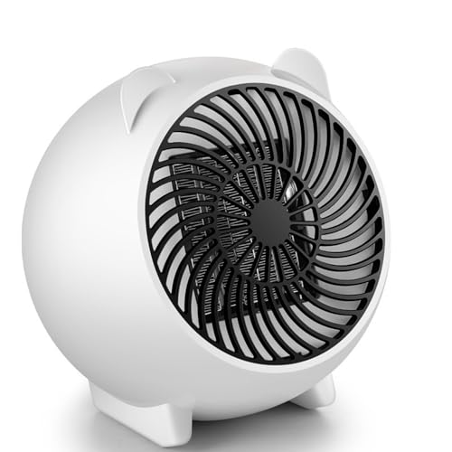 Mursche Heizlüfter Energiesparend Heizgeräte Elektrisch - 500W Heizung Leise PTC Keramik Heizstrahler Innenraum Oszillation Räume Heizofen Elektroheizer Überhitzungsschutz von Mursche