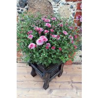 Handgemachte Bürodekor Rustikal Holz Blumentopf Indoor Stehen Bauernhaus Schwarze Kiefer Massiv Pflanzenhalter Einzigartige Einweihungsgeschenk von MusaWood