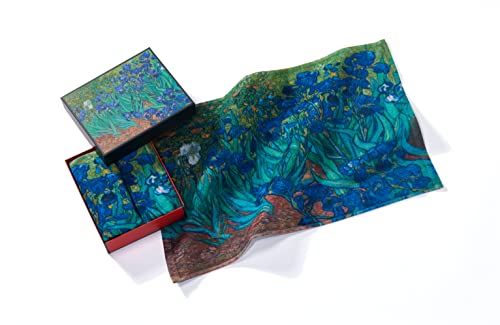 Musearta Unisex Gästehandtücher im 2er Set mit dem Motiv Irises des Künstlers Vincent Van Gogh aus Baumwolle in der Größe 40x60 cm, GT2-VG-IS-V433122 von Musearta