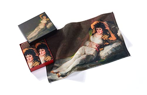 Musearta Unisex Gästehandtücher im 2er Set mit dem Motiv La Maja Vestida des Künstlers Francisco de Goya aus Baumwolle in der Größe 40x60 cm, GT2-FG-MV-V433093 von Musearta