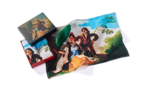 Musearta Unisex Gästehandtücher im 2er Set mit dem Motiv The Parasol des Künstlers Francisco de Goya aus Baumwolle in der Größe 40x60 cm, GT2-FG-TP-V433094 von Musearta