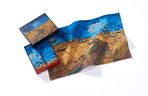 Musearta Unisex Gästehandtücher im 2er Set mit dem Motiv Wheatfield with Crows des Künstlers Vincent Van Gogh aus Baumwolle in der Größe 40x60 cm, GT2-VG-WW-V433127 von Musearta