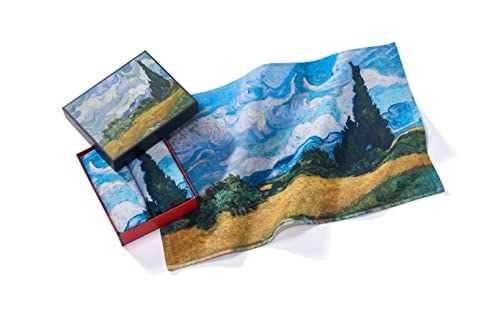 Musearta Unisex Gästehandtücher im 2er Set mit dem Motiv Wheatfield with Cypresses des Künstlers Vincent Van Gogh aus Baumwolle in der Größe 40x60 cm, GT2-VG-WC-V433126 von Musearta