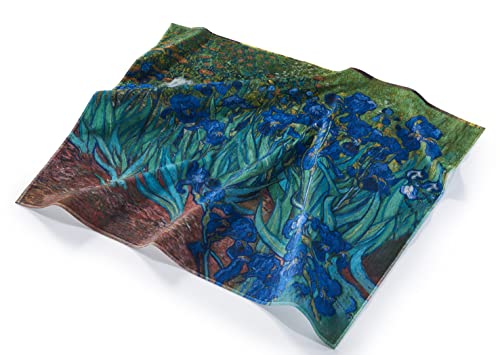 Musearta Unisex Strandhandtuch mit dem Motiv Irises des Künstlers Vincent Van Gogh aus Baumwolle in der Größe 144x180 cm, BT-VG-IS-V424388 von Musearta