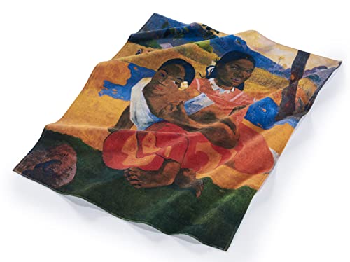 Musearta Unisex Strandhandtuch mit dem Motiv Nafea FAA Ipoipo des Künstlers Paul Gauguin aus Baumwolle in der Größe 120x150 cm, BT-PG-NI-V424422 von Musearta