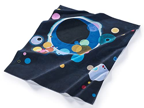 Musearta Unisex Strandhandtuch mit dem Motiv Several Circles des Künstlers Vasily Kandinsky aus Baumwolle in der Größe 120x150 cm, BT-VK-SC-V424416 von Musearta