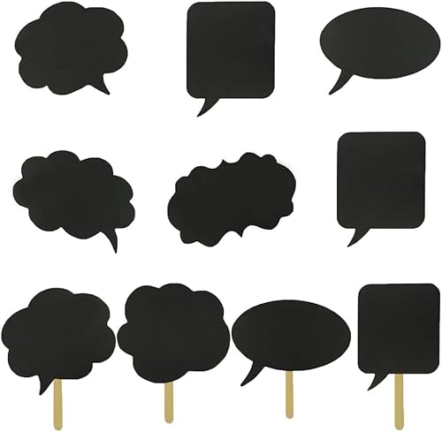 Musedimall 10 PCS DIY Photo Booth Props, Photobooth Requisiten fotoaccessoires Hochzeit, Sprechblasen mit Kreide für Partys Hochzeitsfest Wiedervereinigung Geburtstag Musedimall 10 PCS DIY Photo Booth Props, Photobooth Requisiten fotoaccessoires Hochzeit, Sprechblasen mit Kreide für Partys Hochzeitsfest Wiedervereinigung Geburtstag von Musedimall