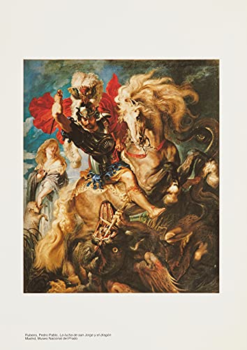 Offizielle Reproduktion des Gras-Museums "Der Kampf des Heiligen Georges und des Drachen" von Museo del Prado