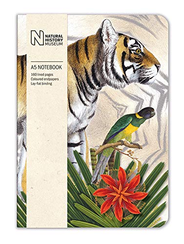 Natural history Museum Tiger Notizbuch, A5, 14,8 x 21 cm von Museums & Galleries