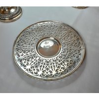 Brotschale Früchteschale Servierschale Antik Lochrand Vintage Epns England Versilbert Um 1900 Brotschale Früchteschale Servierschale Antik Lochrand Vintage Epns England Versilbert Um 1900 von Museumsladen