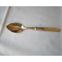 Löffel Vintage Perlmutt Vorlegebesteck Epns Sheffield Versilbert England Um 1900 von Museumsladen