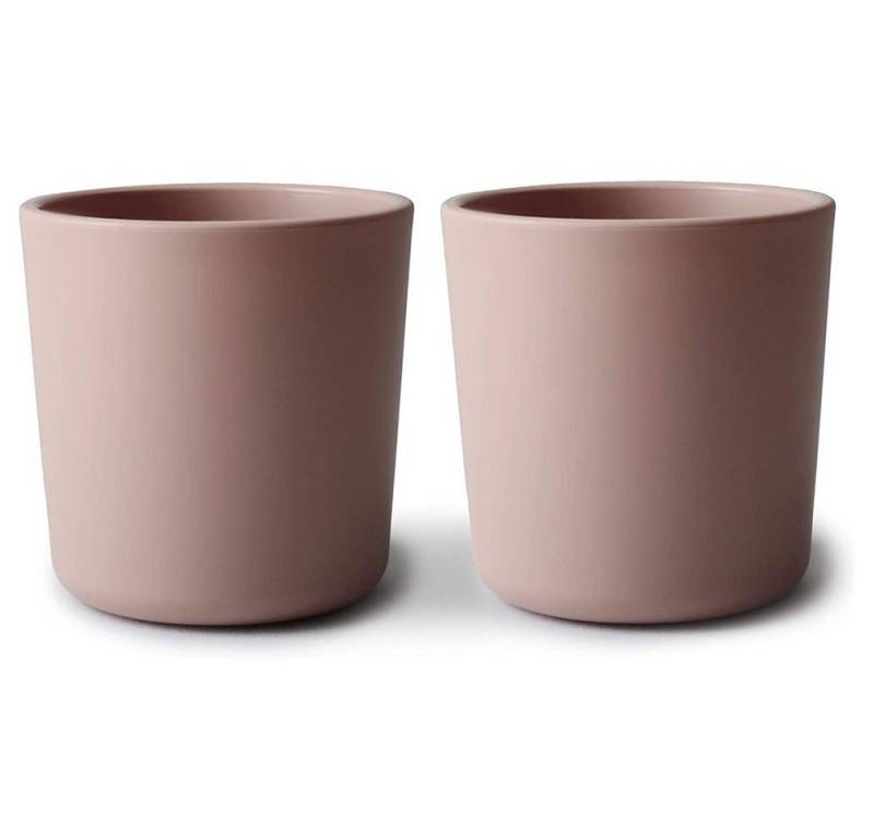 Mushie Kinderbecher 2er Set Trinkbecher Blush Rosa, 200 ml Kunststoff BPA-frei Trinkbecher von Mushie