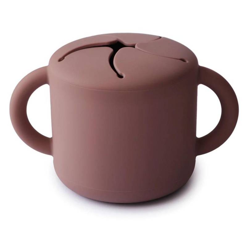 Mushie Kinderbecher Snackbecher Woodchuck, Silikon BPA-frei Babybecher Snackschale Mushie Kinderbecher Snackbecher Woodchuck, Silikon BPA-frei Babybecher Snackschale von Mushie