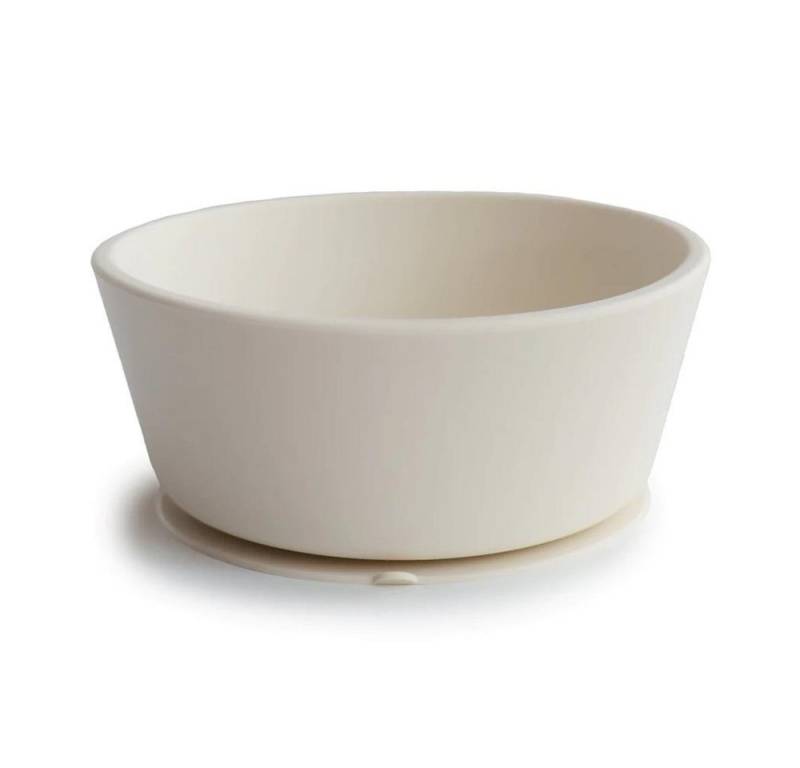 Mushie Kinderschüssel Babyschüssel Ivory, Silikon Saugnapf Babygeschirr Kinderteller Elfenbein Mushie Kinderschüssel Babyschüssel Ivory, Silikon Saugnapf Babygeschirr Kinderteller Elfenbein von Mushie