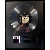 Collage Mit Ac/Dc , Back in Black + Silberne/Goldene Schallplatte von Musicclub