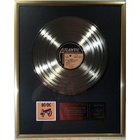 Collage Mit Ac/Dc For Those About To Rock We Salute You Goldene Schallplatte Gold Record von Musicclub
