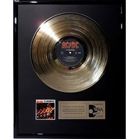 Collage Mit Ac/Dc - Jailbreak "74 Goldene Schallplatte Gold Record von Musicclub