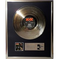 Collage Mit Ac/Dc - Live Goldene Schallplatte Gold Record von Musicclub