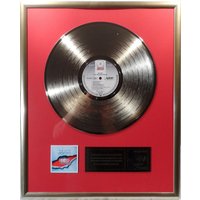 Collage Mit Ac/Dc The Razors Edge Goldene Schallplatte Gold Record von Musicclub