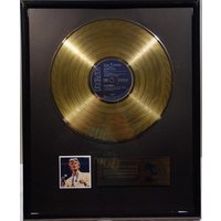 Collage Mit David Bowie - Golden Years, Goldene Schallplatte Gold Record von Musicclub