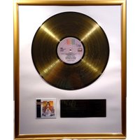 Collage Mit David Bowie - Labyrinth Goldene Schallplatte Gold Record von Musicclub
