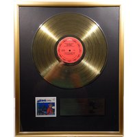 Collage Mit David Bowie - The Man Who Sold World Goldene Schallplatte Gold Record von Musicclub