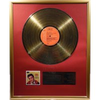 Collage Mit Elvis Presley - King Creole Goldene Schallplatte Gold Record von Musicclub