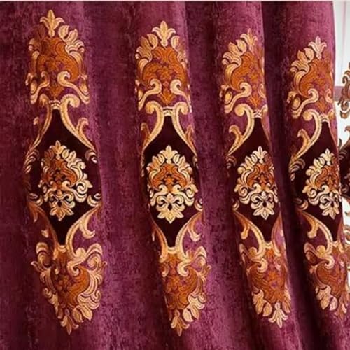 Musihy Verdunkelungs-Vorhang Gardine, Verdunkelungsvorhänge mit Blumenmuster für das Wohnzimmer, Lila, 96 x 138 cm Musihy Verdunkelungs-Vorhang Gardine, Verdunkelungsvorhänge mit Blumenmuster für das Wohnzimmer, Lila, 96 x 138 cm von Musihy