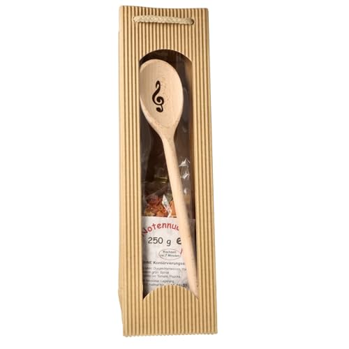 Musikboutique Geschenkset mit Noten-Nudeln, Violinschlüssel-Kochlöffel in Tragetasche Musikboutique Geschenkset mit Noten-Nudeln, Violinschlüssel-Kochlöffel in Tragetasche von Musikboutique