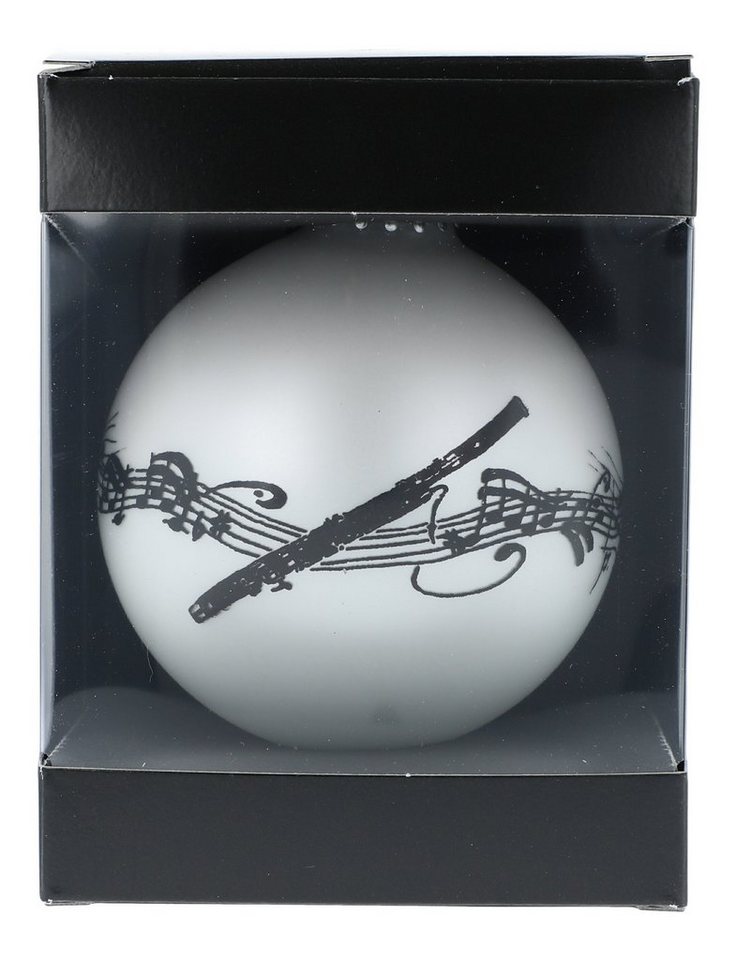 Musikboutique Weihnachtsbaumkugel Musik-Motiv-Weihnachtskugeln (einzeln) in der Geschenkbox - Design:, mit Musikmotiv Fagott in der Geschenkbox von Musikboutique