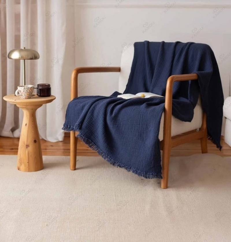 Plaid Musselin Plaids aus Biobaumwolle, Musselin Welt, Kuschelige sanft weiche Bio-Musselin von Musselin Welt