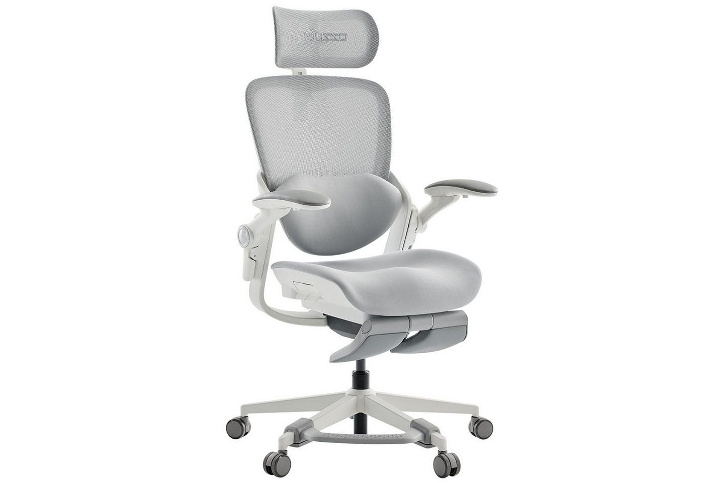 Musso Bürostuhl Ergonomischer Computerstuhl, Schreibtischstuhl, Gaming-Stuhl (1 St), 135° Neigung, 3D-Lendenstütze, 4D-Kopfstütze & Fußstütze von Musso