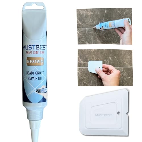 Mustbest Tile Mörtel Reparaturen Renove Fills Rohr - 8,8 oz, schnell trocknende Reparaturkit, Wiederherstellung von Fliesenverbindungen, einfache und sicher von MustBest