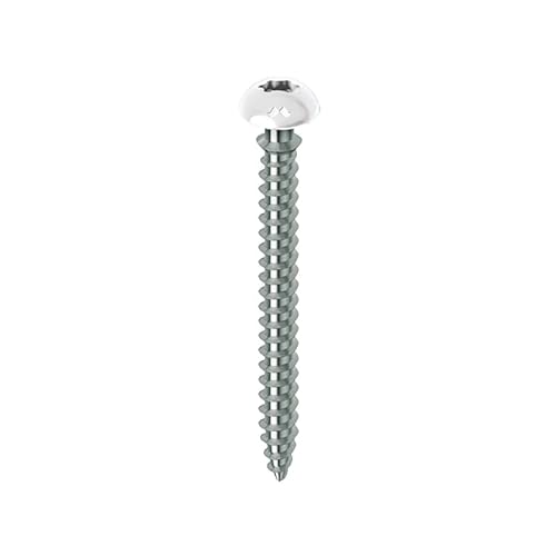 Mustad FRAMEX Schrauben für PVC, Senkkopf, Torx – Ø6 x 70 mm – Box mit 100 Stück – Chromiting – braun lackiert – SP305A60070034C von Mustad