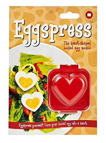 MUSTARD Eggspress-Heart-Eierform in Herzform, Kunststoff, Rot, 4 x 8 x 7 cm von MUSTARD