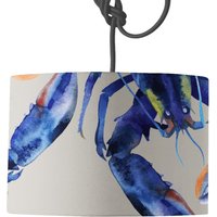 Hummer Lampenschirm | Küstentrommel 20, 30 & 45cm Durchmesser Von Senf Und Grau von MustardandGrayLtd