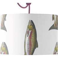 Severn Lachs Trommellampe Schirm | Lagom Lampenschirm 20, 30 & 45cm Durchmesser Von Senf Und Grau von MustardandGrayLtd