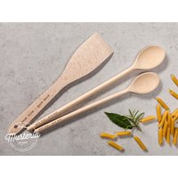 Kochlöffel-Set/Kochutensilien Personalisierbar von MusteriaDE