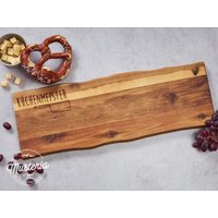 Vesperbrett/Schneidebrett Akazie Mit Individueller Gravur von MusteriaDE