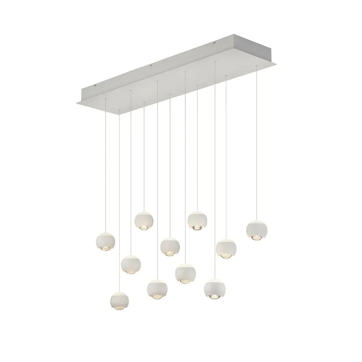 B-Ware Musterring Pendelleuchte Hängelampe Cannon Deckenleuchte Weiß Mit Fernbedienung von Musterring