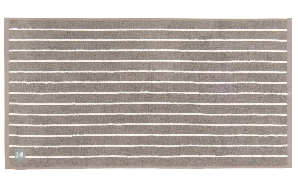 Handtuch Needlestripe, grau, 50 x 100 cm von Musterring