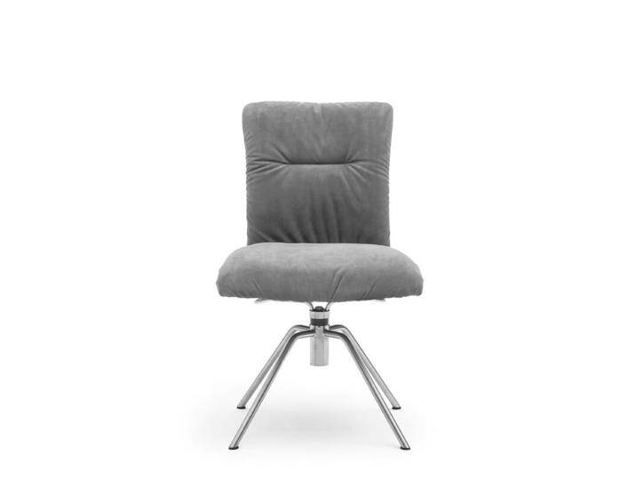 Musterring, Helmond 6600 Drehstuhl in Leder oder Velours - Velours Adore dolphin , Rundrohr Edelstahl matt, Drehfunktion, Rückholfunktion, Wippfunktion, Modern, Zeitlos Musterring, Helmond 6600 Drehstuhl in Leder oder Velours - Velours Adore dolphin , Rundrohr Edelstahl matt, Drehfunktion, Rückholfunktion, Wippfunktion, Modern, Zeitlos von Musterring