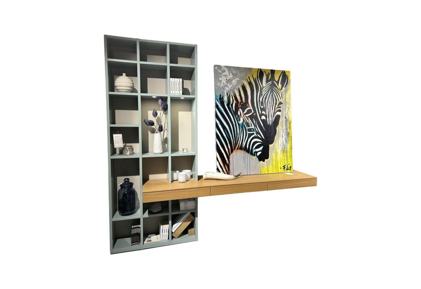 Musterring Anbauschrank Wohnwand Kara Lack Mint Grün Und Eiche Sand Furniert Griffe Musterring Anbauschrank Wohnwand Kara Lack Mint Grün Und Eiche Sand Furniert Griffe von Musterring
